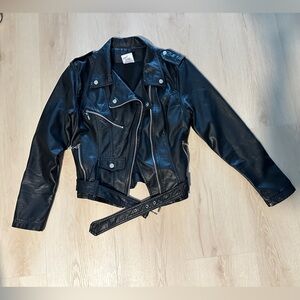 Black Faux Leather Jacket